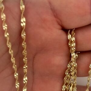18” twisted rope necklace perfect for layering